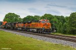 BNSF leads a double stack